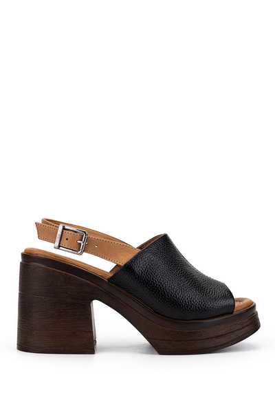 Tamer Tanca Women's Genuine Leather Heeled Sandals 231 204 Bn Sndlt Y22