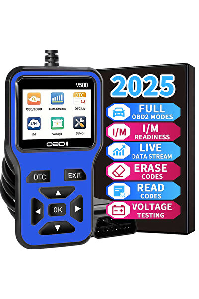 Choice3 جهاز تشخيص أعطال السيارات OBD2 أزرق اللون، مقاس واحد، قارئ أكواد، جها...