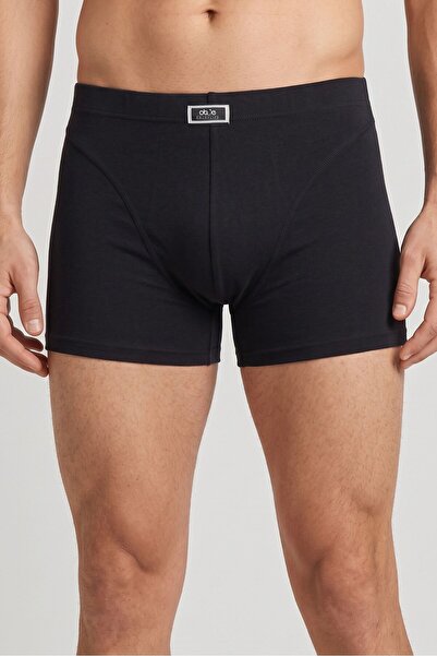 OBJE Men's Black Lycra Boxer