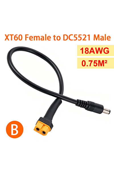 Choice XT60 Female Solar Connection Line XT60 Male/Female Connector To DC5521...