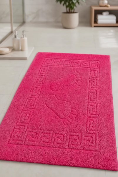 Coton Delux 45X65 cm Welsoft Non-Slip Bath Mat |   Soft Texture, Water Absorbent, Non-Slip Sole