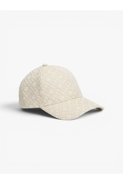 Tommy Hilfiger TH MONOGRAM CAP Kadın Bej Şapka - AW0AW18058