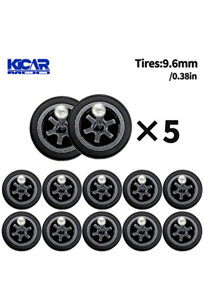 Choice17 TY70950 1/64 Model Q Car Wheels with Detachable Slicks Tires for Toy...