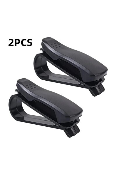 Choice1 2PCS Black 2PCS Universal Car Auto Sun Visor Glasses Box Sunglasses C...