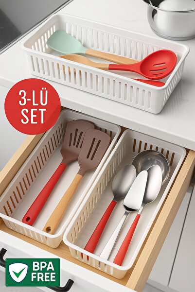 Open Home Concept Organizator pentru tacâmuri cu 3 sertare