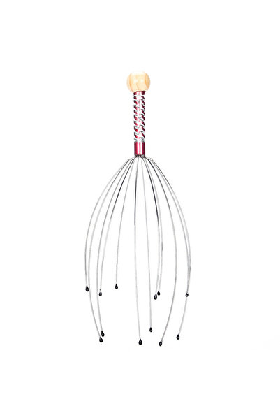 Choice3 PURPLE 1PC Octopus Head Massager Stainless Steel Engraved Head Relaxe...