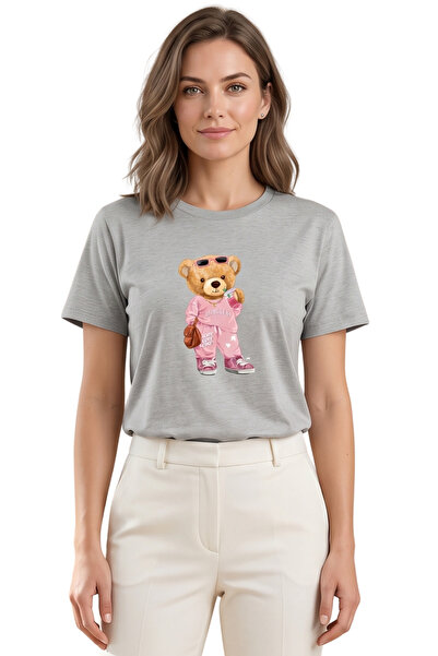 DK DAKSEL Unisex Teddy Bear Printed Oversize T-Shirt with 10+ Color Options