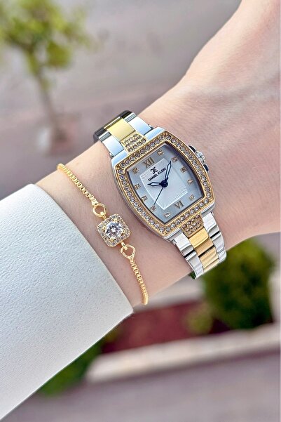 Daniel Klein Gold Gray Color Women's Wristwatch Same as Pictured