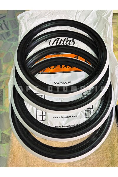 APS OTOMOTİV APS - ATLAS YANAK 15 JANT SİYAH-BEYAZ / 4 ADET