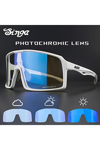 Choice5 With BOX 08 Photochromic Cycling Glasses Singa Cycling Sunglasses UV4...