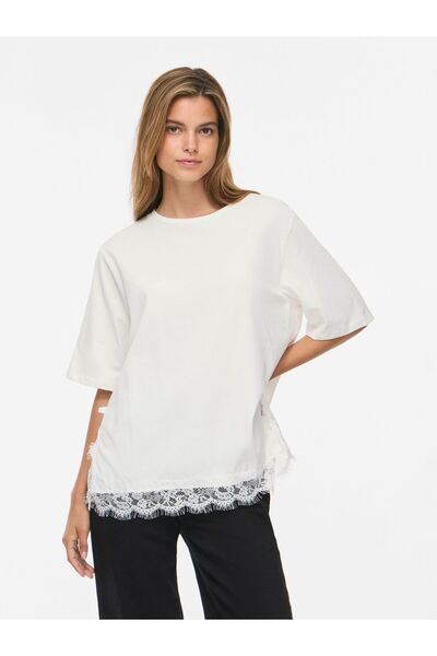 VILA T-Shirt VIVIGDIS Spitzen