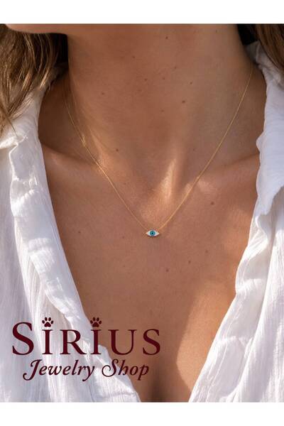 sirius jewelry 925s | Minimal Göz Koruma Kolye
