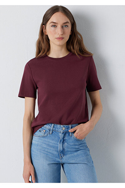 Mavi تي شيرت بوردو بيزك ذو تصميم شبه ضيق 1612916-70396