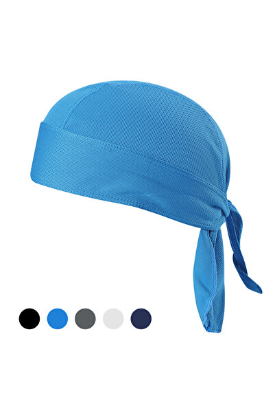 Choice Blue Bicycle Headband Sweat-wicking Cap Cycling Headscarf Quick-dry Su...