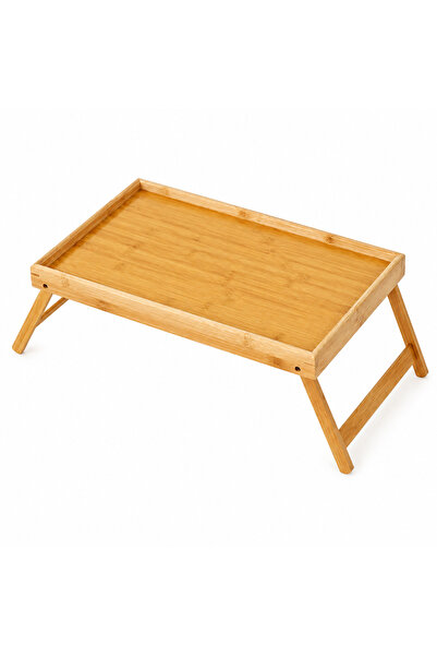 Divanest Bamboo Folding Breakfast Table Overbed Serving Tray Picnic Table