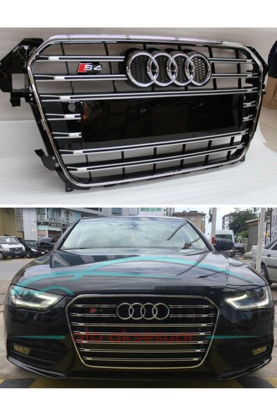 Universal Audi A4 Ön Panjur Izgara S4 Model 2012-2015 b8 Makyajlı