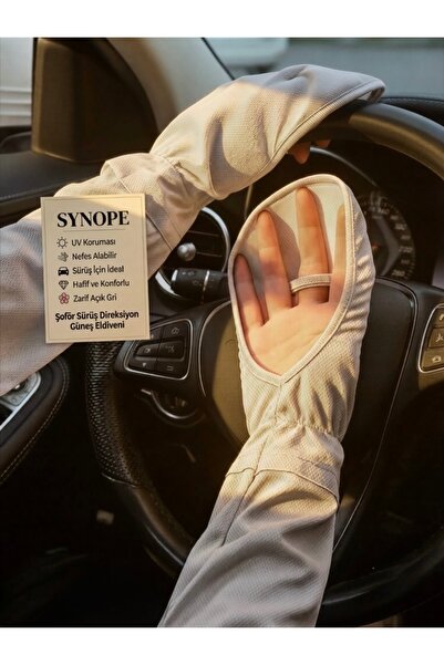 SYNOPE Driver Driver Steering Wheel Sun Glove Driver Sun Anti-Burn Long Glove...