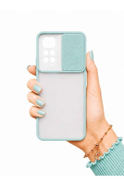 noktaks Xiaomi Redmi Note 11S Global Case Camera Slider Matte Back Surface Co...