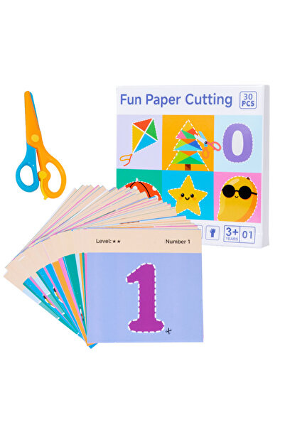 Choice1 cartoon pattern Kindergarten Specific Fun Paper Cutting Se Cartoon Pa...