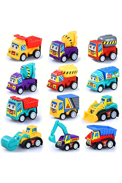 Choice1 20pcs random 5/10/15/20pcs Mini Pull Back Cars Engineering Vehicle To...