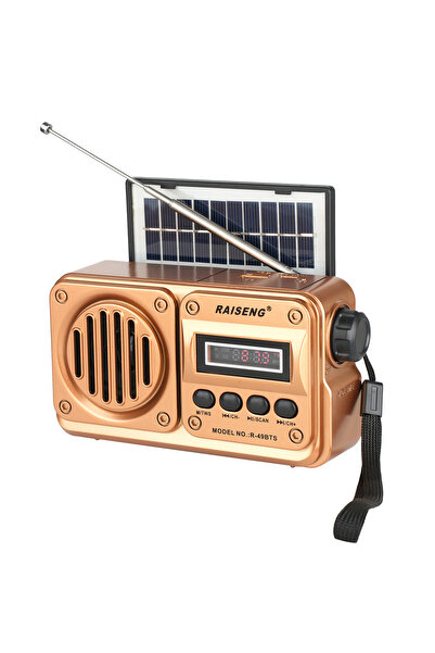 Choice golden 49BTS Wireless Bluetooth Speaker MP3 Playback FM Radio Solar Ch...