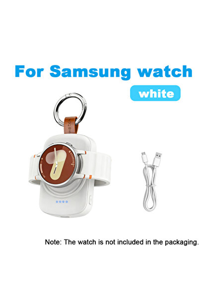 Choice white for samsung 1800mAh Magnetic Wireless Portable Watch Charger for...