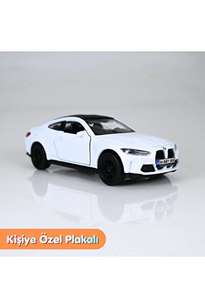 bebeym Bmw M4 Metal Oyuncak Araba - 1:36 Ölçek Kişiye Özel Plakalı