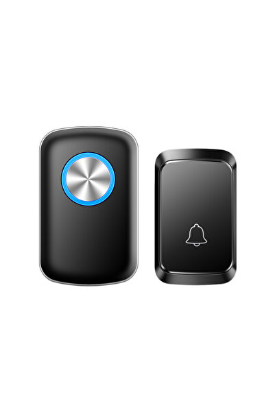 choice2 EU Plug Black-1B1R Smart Wireless Doorbell Family Door Bell Chime Kit...
