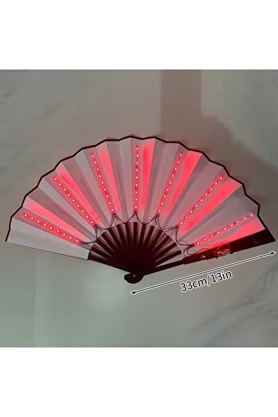 Choice red Glow Folding Led Fan Led Glasses Dancing Light Fan Night Show Hall...