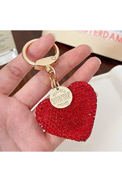 Choice Y208-5 The Shiny Rhinestone Heart-Shaped Keychain Is the Perfect Valen...