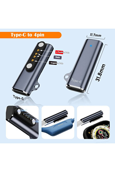 Choice1 GRAY Bone Conduction Headphone Charging Adapter Indicator Light Alumi...