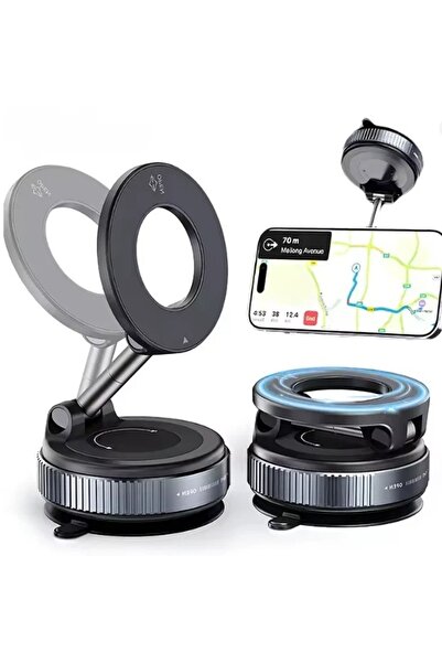 E-ANAMAG Suport magnetic nou pentru telefon cu aspiratie magnetica, pentru te...