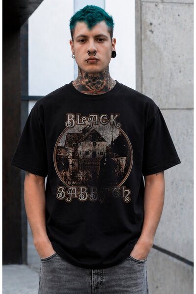 Fuddy Moda Μπλουζάκι Unisex με στάμπα του πρώτου άλμπουμ των Black Sabbath, Υ...