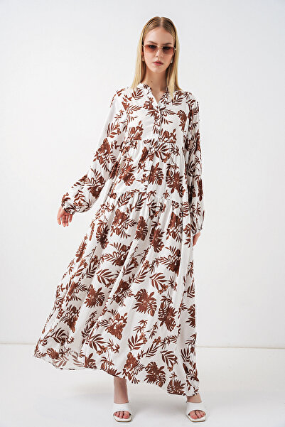 Bigdart Γυναικείο μακρύ φόρεμα χιτζάμπ με σχέδια 2585 - Ταν