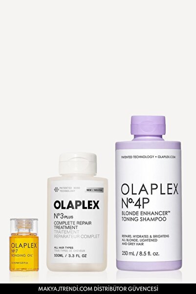 Olaplex Strong Blondes & Greys Kit - Sarı & Gri Saçların Rengini Koruyan & Pa...