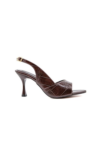 MİSS PARK MODA 161 ka104/3 Καφέ Γυναικεία Παπούτσια με Τακούνι