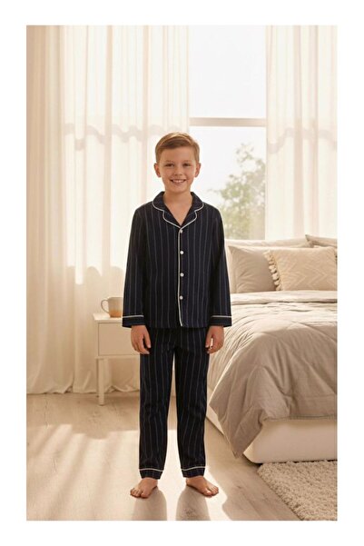 Generic Brand 442384 Boy's Bluclass Buttoned Pjm
