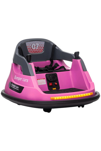 Kinderauto Kinderplay Mașinuță electrică cu bară de protecție roz de 12V pent...