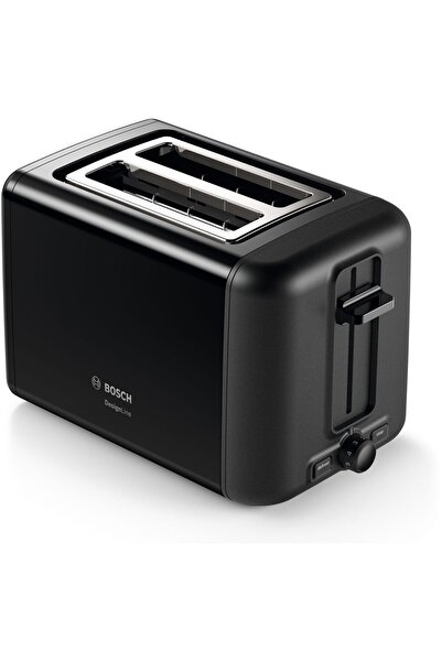Bosch Pratik ve şık paslanmaz çelik tost makinesi, siyah, iki dilim, 1 yıl ga...