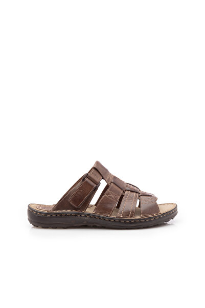 UrbanShoes Saboti barbati din piele naturala,Leofex - 143 Taupe box