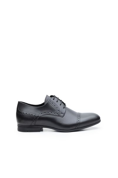 UrbanShoes Pantofi barbati eleganti din piele naturala ,Leofex -1022 Negru Box