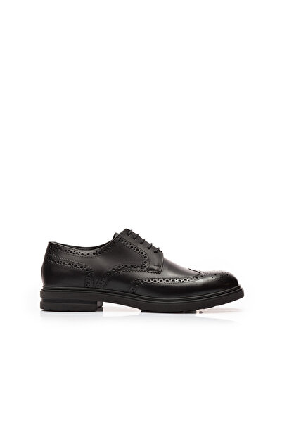 UrbanShoes Pantofi casual barbati din piele naturala, Leofex- 996 Negru Box