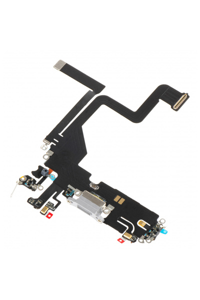 Aftermarket Υποδοχή Φόρτισης - Μικρόφωνο Apple iPhone 14 Pro, Ασημί