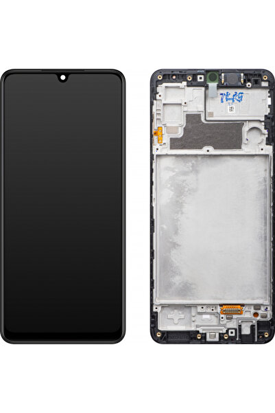 Samsung Display cu touchscreen Galaxy M22 M252, cu ramă, negru, Service Pack ...