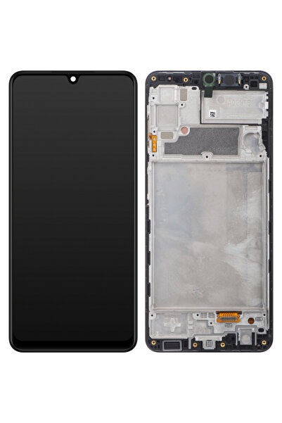 Samsung Display cu touchscreen Galaxy A22 A225, cu ramă, negru, Service Pack ...