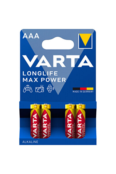 Varta Μπαταρία Longlife Max Power 4703, AAA/ LR3, Σετ 4 τεμαχίων (ανώτερη/κάτ...