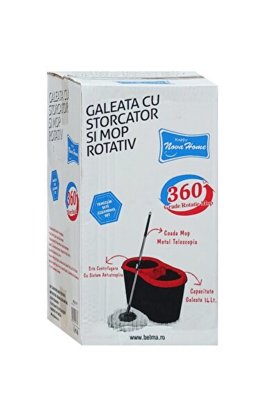 Crocodileskids Galeata Set with Squeegee and Rotating Mop, Telescopic Metal M...