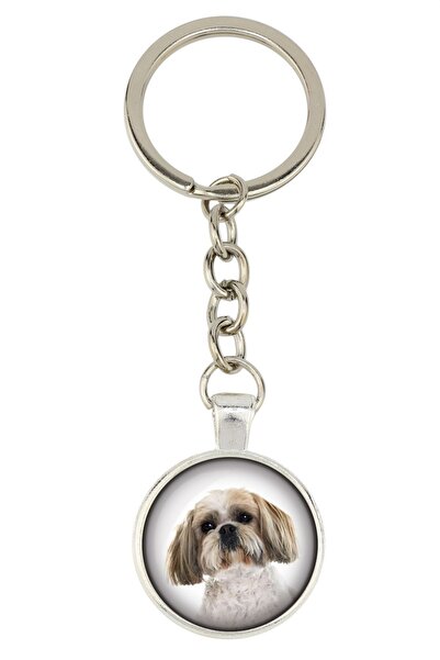 Art - Dog Shih Tzu, Chrysanthemum Dog - keychain with your photo, key decorat...