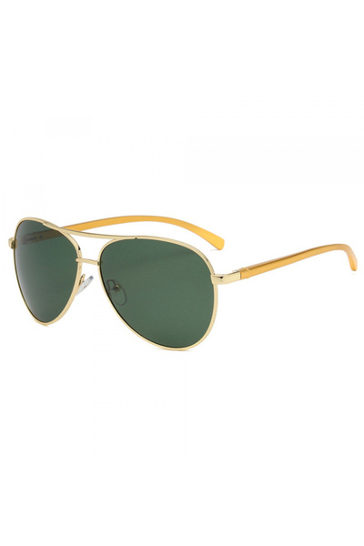 Techsuit Men's Sunglasses 2150, Polarized, UV Protection, Gold Green