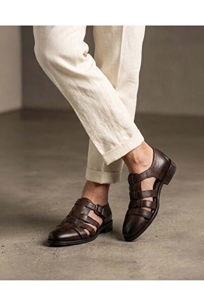 TerziAdemAltun Italian Style Internal and External Natural Leather Soft Men's...
